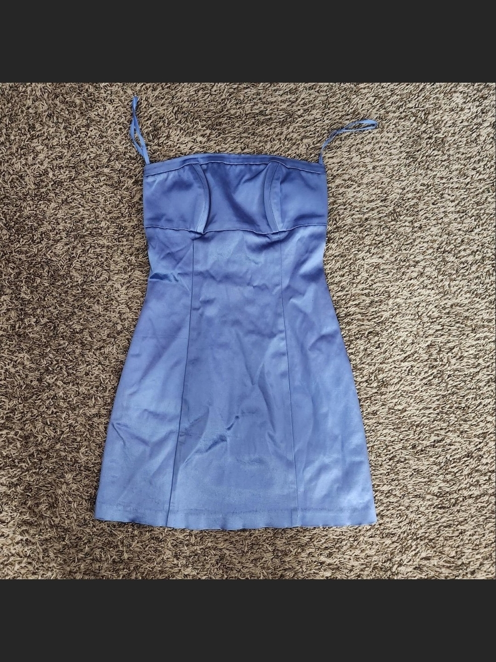 Cache Periwinkle Strapless Mini Dress